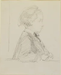 Profilschizze eines Kindes, 1858